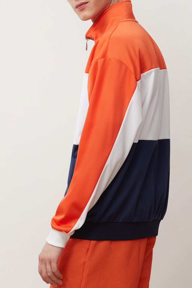 Fila Sterling Track Jacket Ctom/Wht/Peac | ZCKY21865