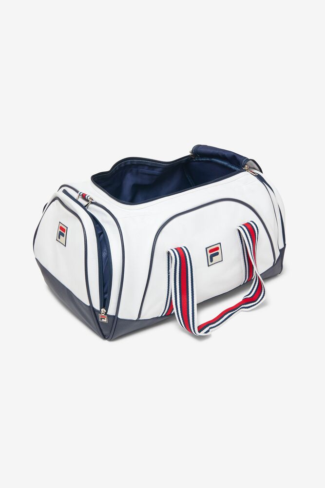 Fila Striker Duffle Bag Blancas Azul Marino Rojas | MGSY70534