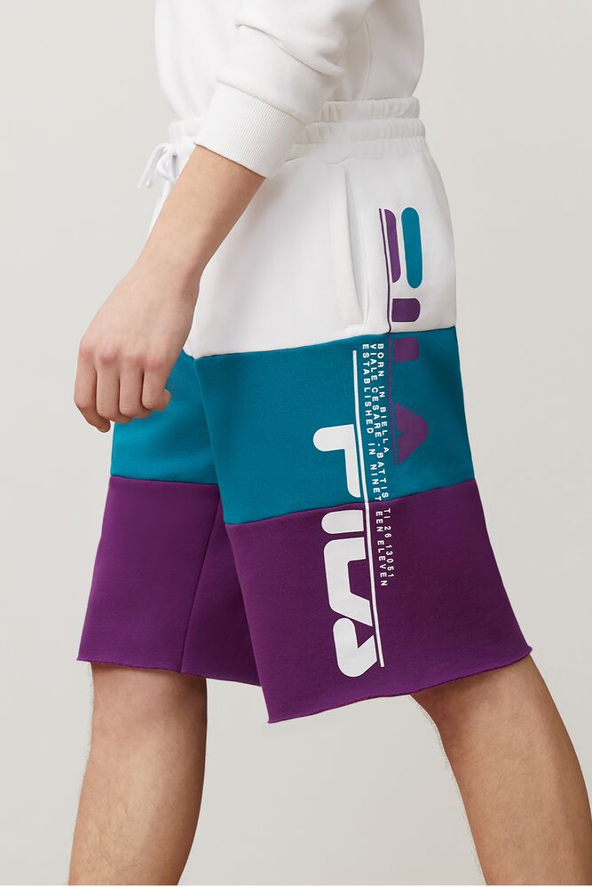 Fila Stu Short Wht/Bbay/Grpj | BKDU26908