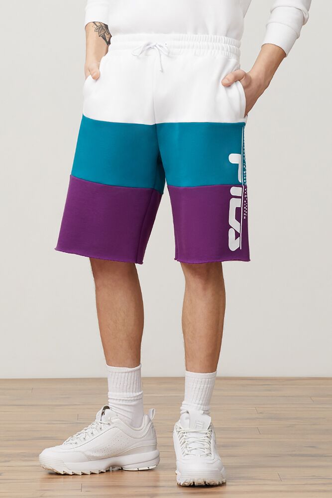 Fila Stu Short Wht/Bbay/Grpj | BKDU26908