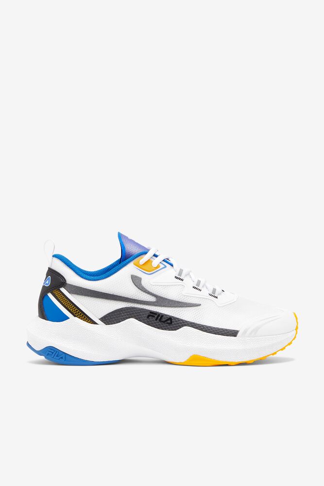 Fila Tactik 3 Stimulus Tennis Shoes Blancas Azules Doradas | YHFP39241