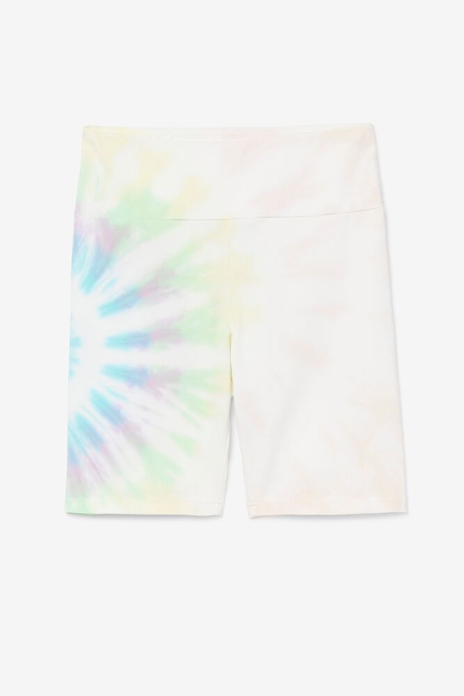 Fila Taima Tie Dye Bike Short Creme | SEPX76819