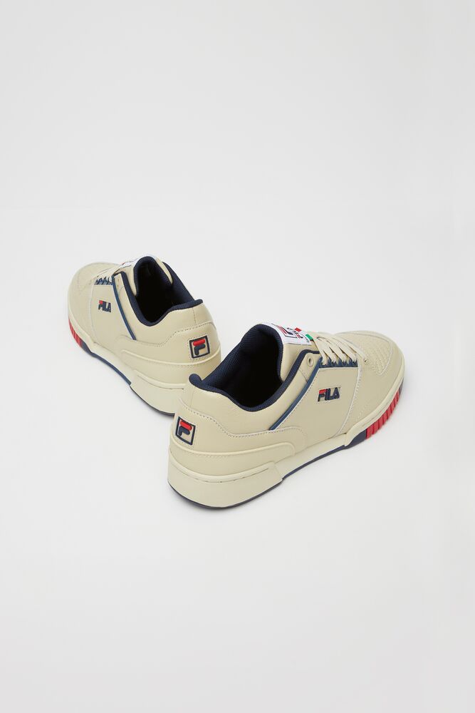 Fila Targa Tennis Shoes Creme Azul Marino Rojas | PXQI64581