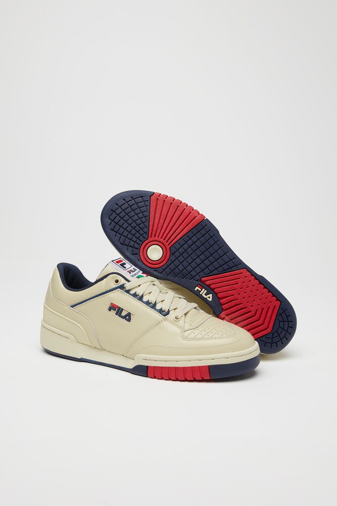 Fila Targa Tennis Shoes Creme Azul Marino Rojas | PXQI64581