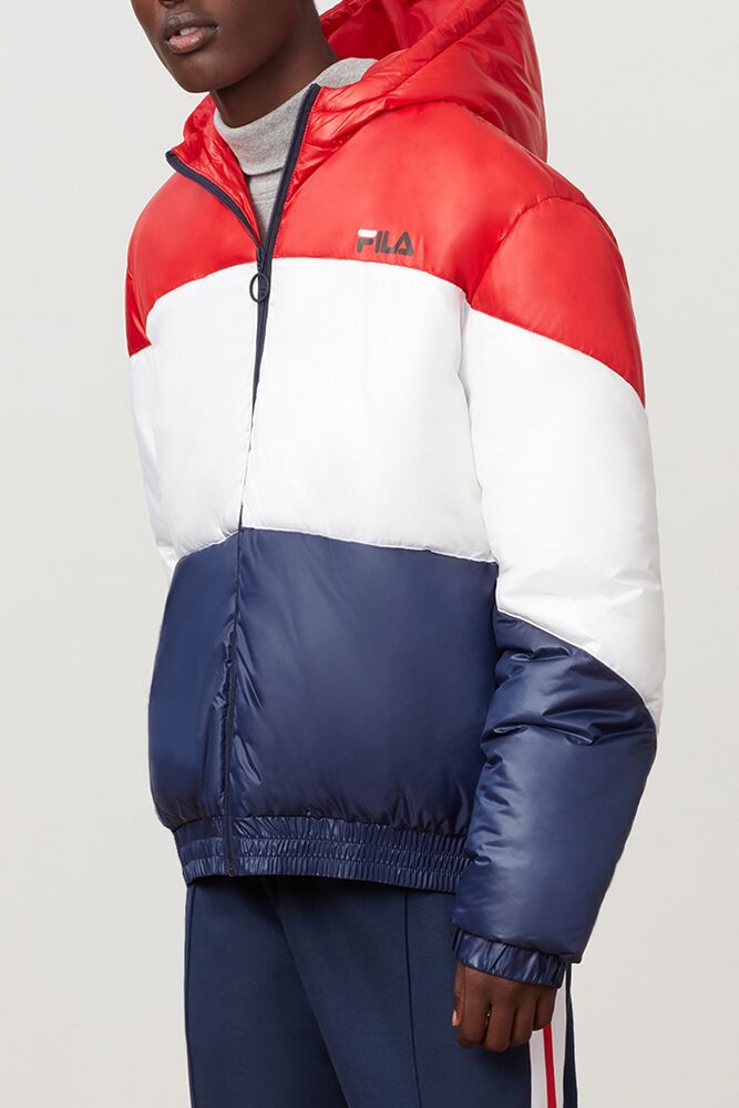 Fila Tatum Wind Jacket Cred/Wht/Peac | QDON06932