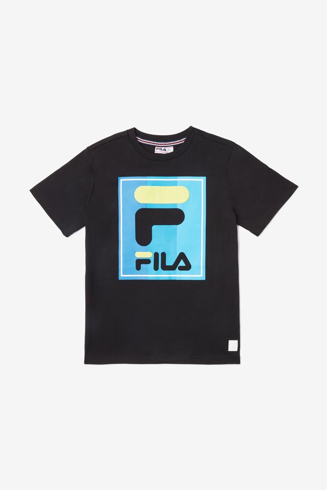 Fila Tavares Tee Negras | EUXD43768