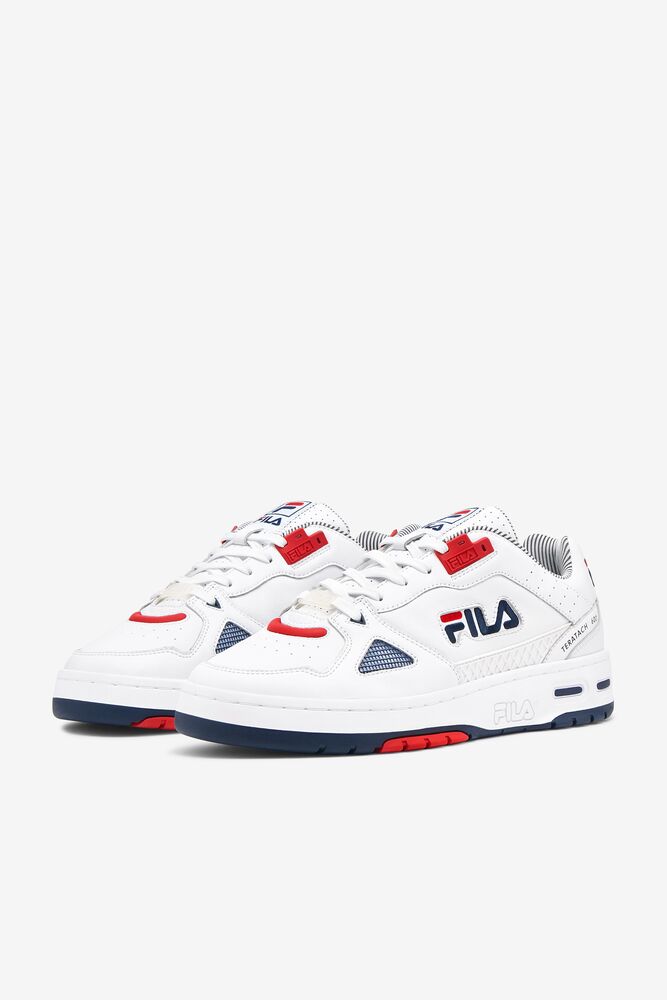 Fila Teratach 600 Sneakers Blancas Azul Marino Rojas | JFNG68397