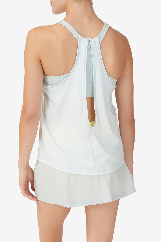 Fila Tie Breaker Double Layer Racerback Tank 394 Morning Mist / Sunshine | VHSZ29345