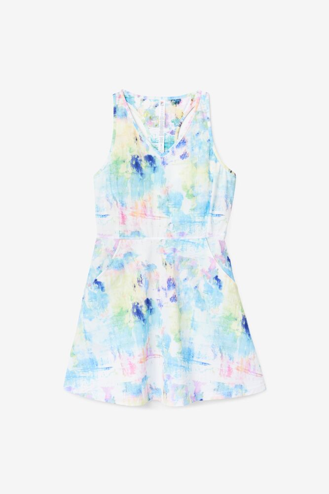 Fila Tie Breaker Dress 101 Tie Dye Print | UQBF68514