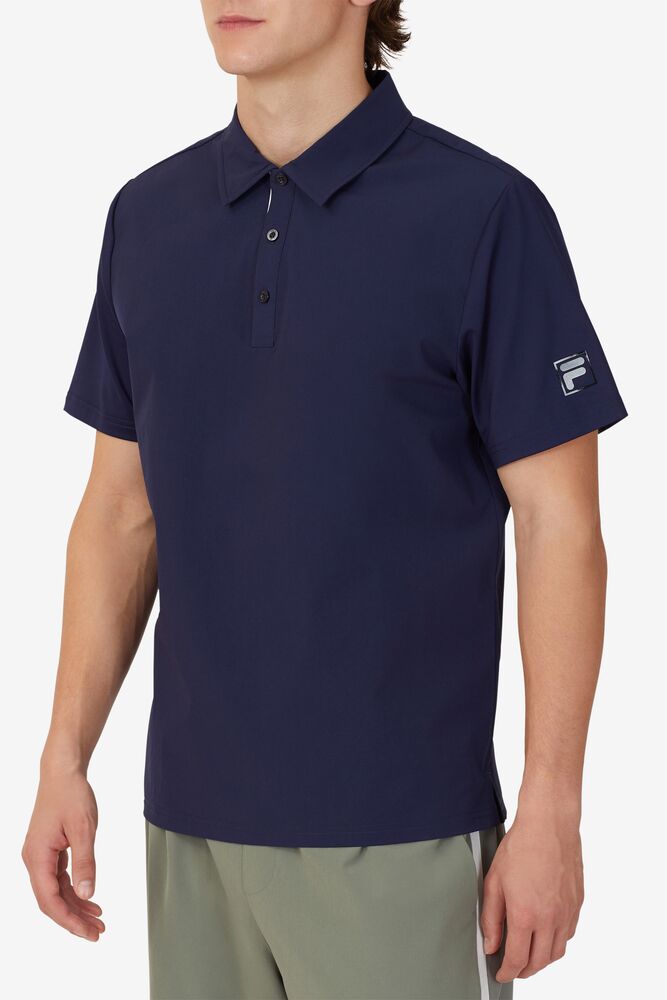 Fila Tie Breaker Polo Azul Marino Blancas | IAGF19074