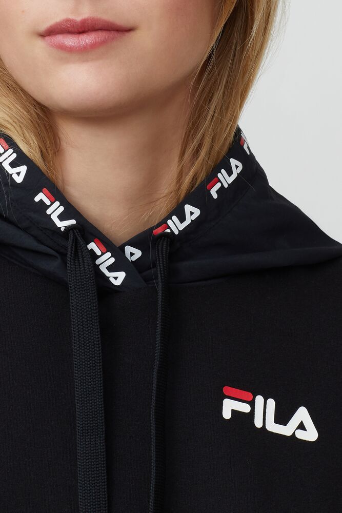 Fila Tina Hoodie Negras | JKQA09287