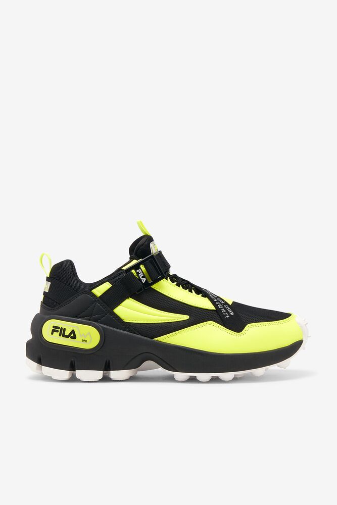 Fila Trailpacer Slip-on Sneakers Negras Amarillo Blancas | ZYQN79408