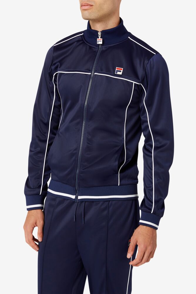 Fila Tricot Track Jacket 410 Peacoat | QVNF21605