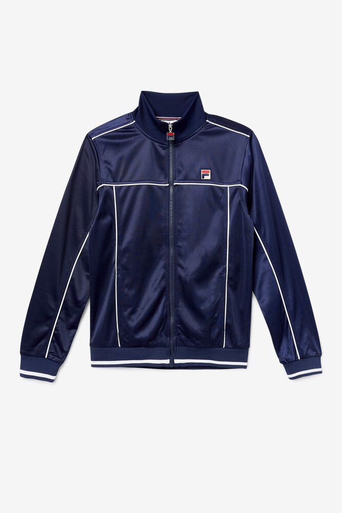 Fila Tricot Track Jacket 410 Peacoat | QVNF21605