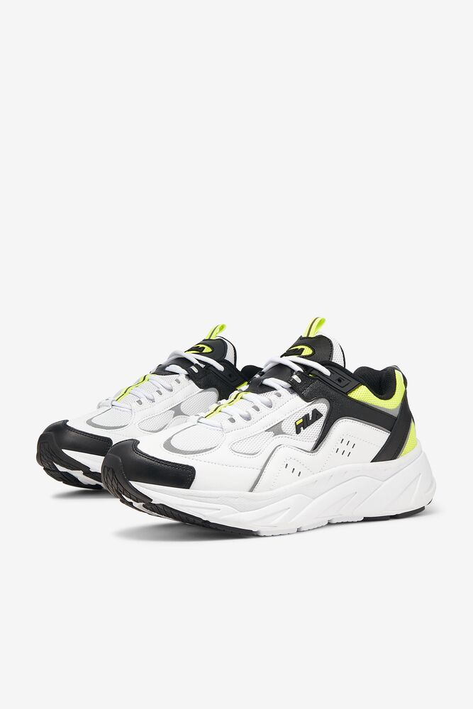 Fila Trigate Plus Sneakers Blancas Negras Amarillo | ISVJ95836