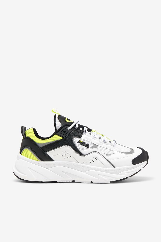 Fila Trigate Plus Sneakers Blancas Negras Amarillo | ISVJ95836