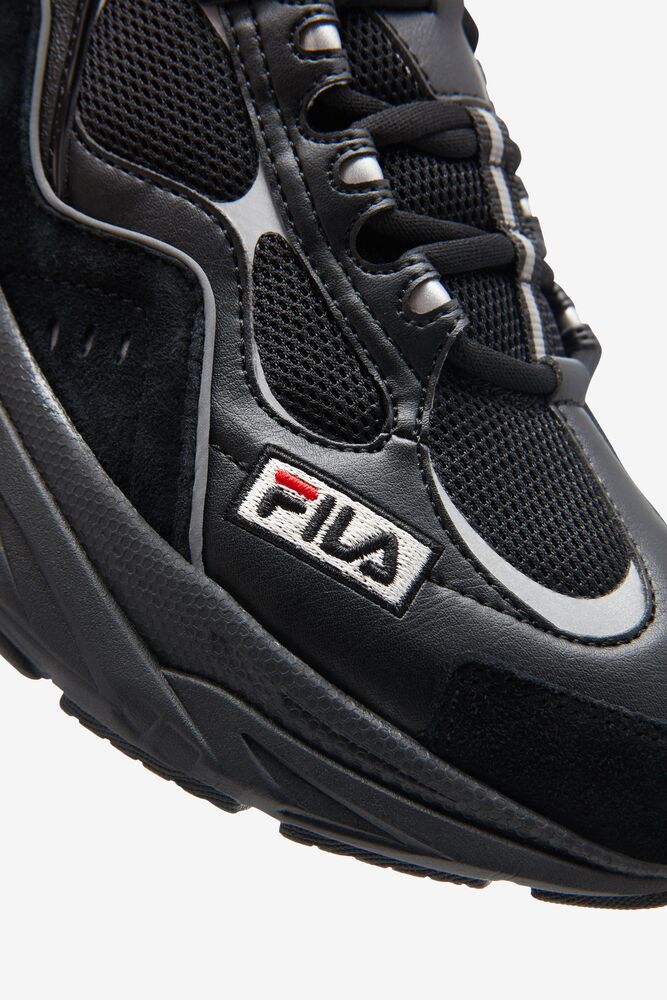 Fila Trigate Plus Sneakers Negras Azul Marino Plateadas | CBEA41580