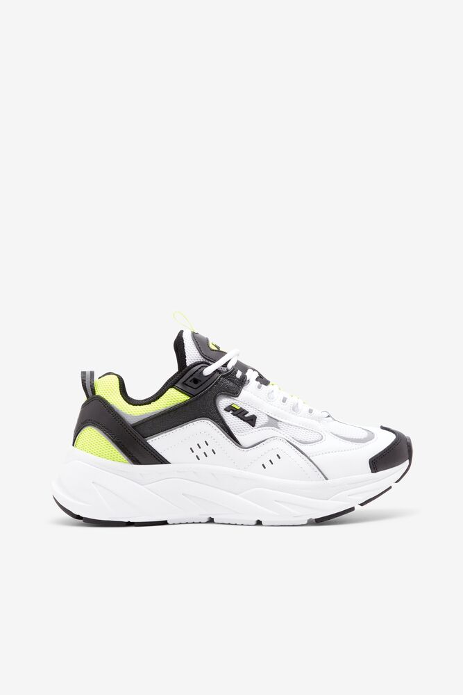 Fila Trigate Plus Tennis Shoes Blancas Negras Amarillo | PWTF61935