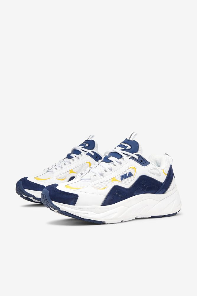 Fila Trigate Sneakers Azules Oscuro Blancas Limón | EURK09618