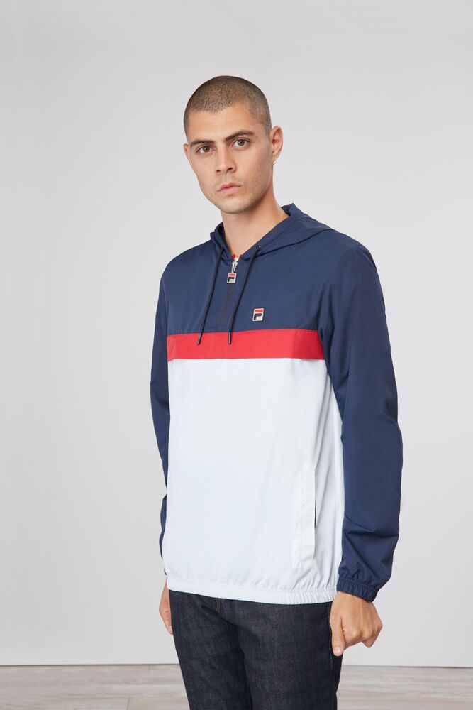 Fila Turin Windjacket Wht/Cred/Navy | TWUV71035