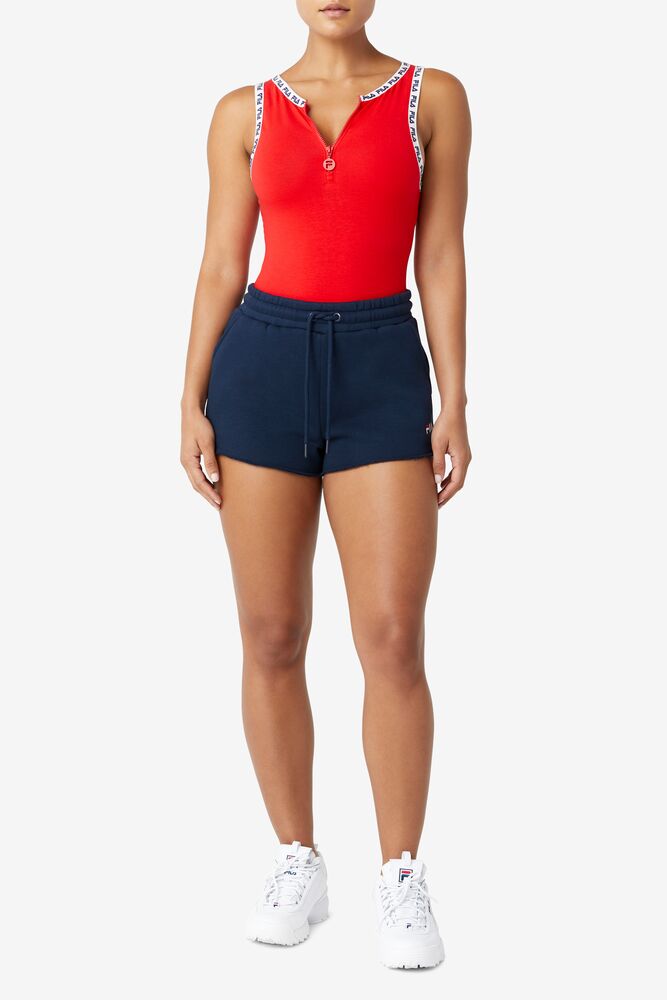 Fila Ulka Bodysuit Rojas Blancas | ABLZ15394