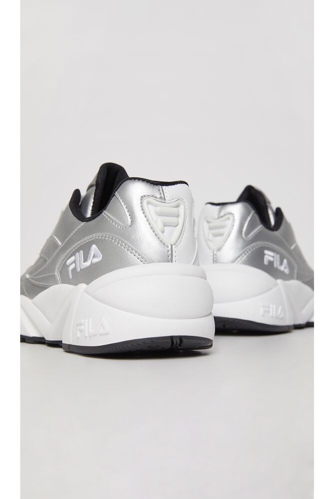 Fila V94m 50/50 Tennis Shoes Msil/Wht/Blk | XPTQ93681