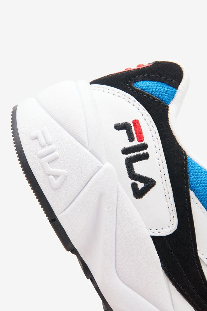 Fila V94m Tennis Shoes Wht/Eblu/Blk | UQCB20783