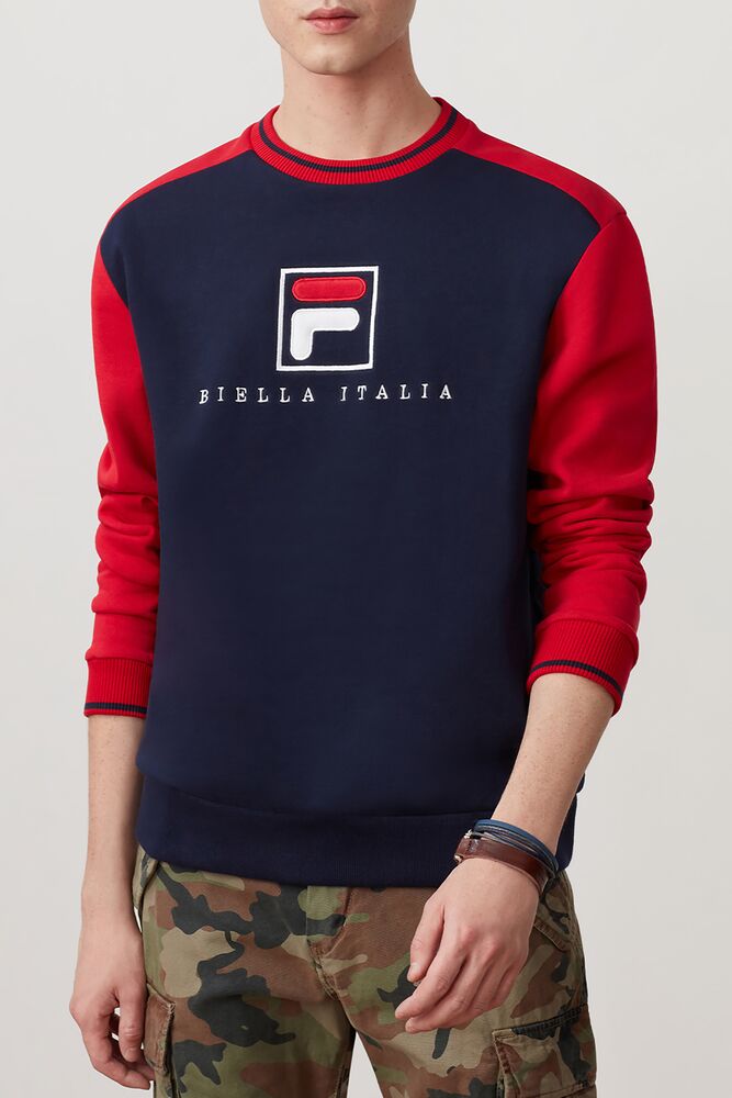 Fila Ventura Sweatshirt Peac/Cred/Wht | PRMX13965