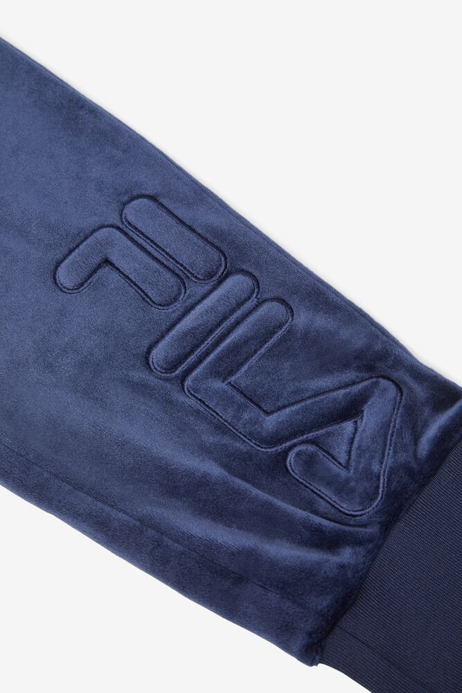 Fila Vinny Velour Jogger 410 Peacoat | QIDS98245