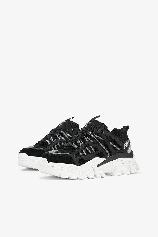 Fila Vitalize Chunky Sneakers Negras Blancas Plateadas | TAXQ36407