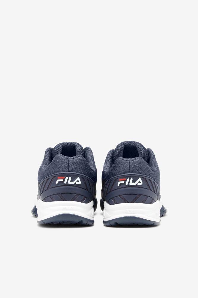 Fila Volley Zone Tennis Shoes Azul Marino Rojas Blancas | NBUC16854