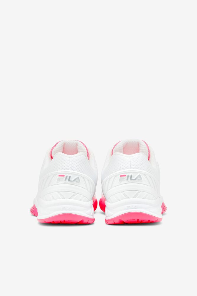 Fila Volley Zone Tennis Shoes Wht/Kopk/Wht | OEMC14805