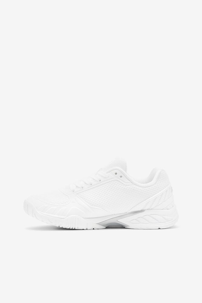 Fila Volley Zone Tennis Shoes Wht/Msil/Wht | GKUB23048