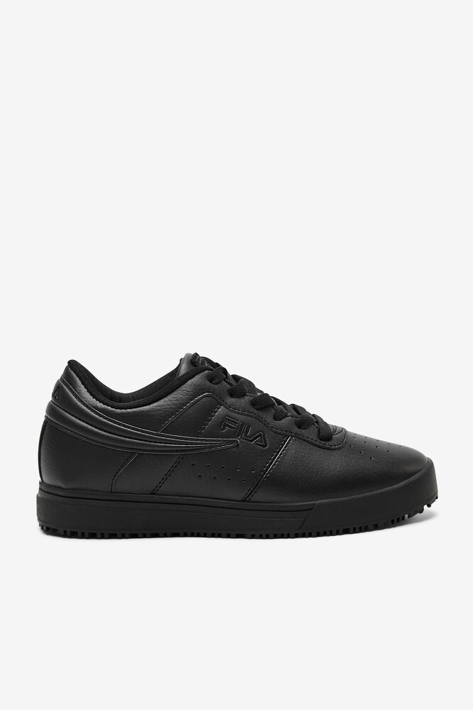 Fila Vulc 13 Low Slip Resistant Casual Shoes Blk/Blk/Blk | KYZV90384