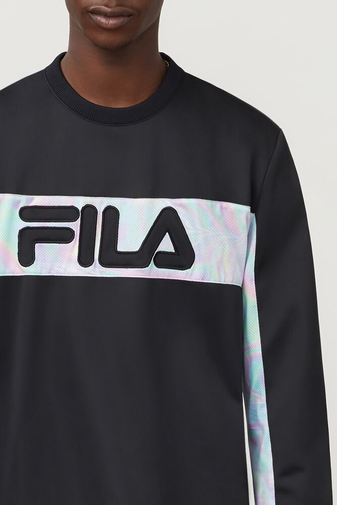 Fila Walter Crew Blk/Plil | OJFZ67453