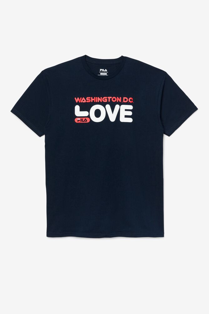 Fila Washington D.C. Love Tee 410 Peacoat | MNYH02159