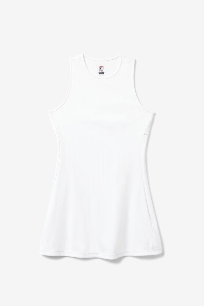 Fila White Line Dress Blancas | SNJG42968