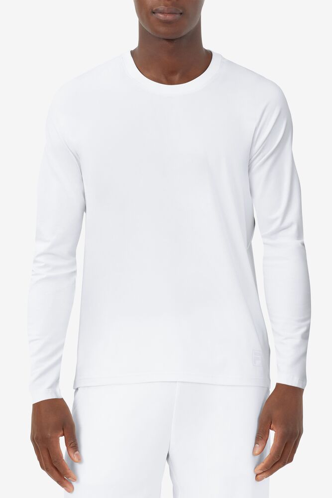 Fila White Line Long Sleeve Top Blancas | EGYP42709