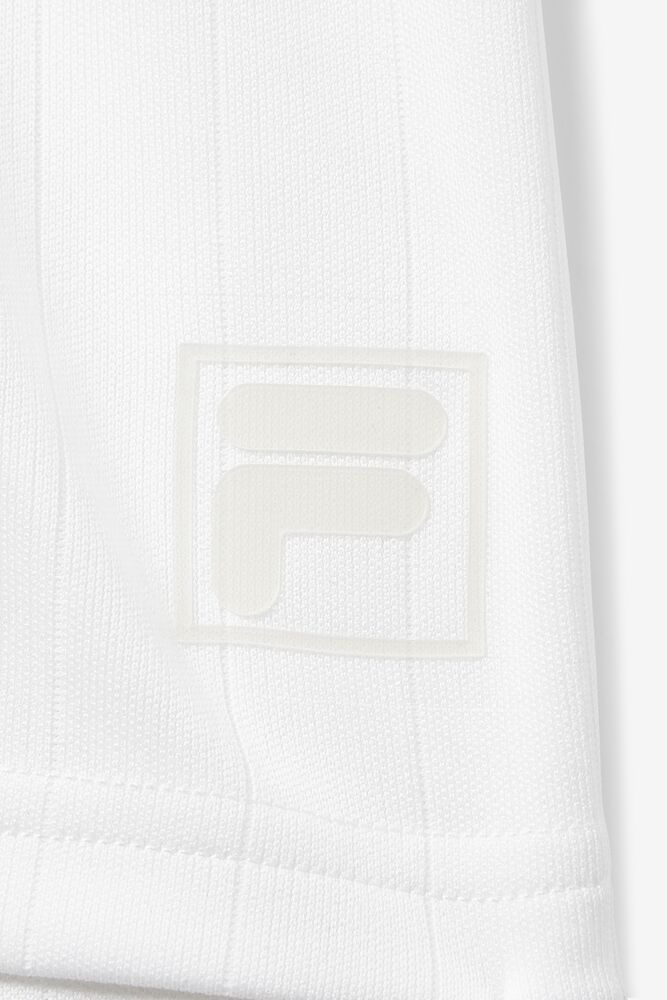 Fila White Line Pin Stripe Polo Blancas | ENWV72109