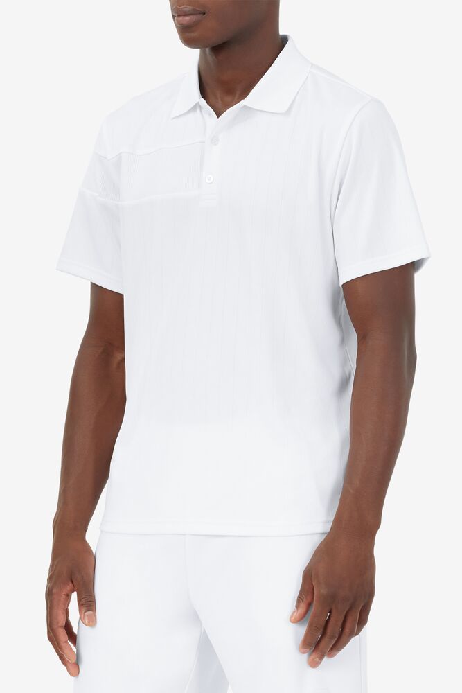 Fila White Line Polo Blancas | OLET79853