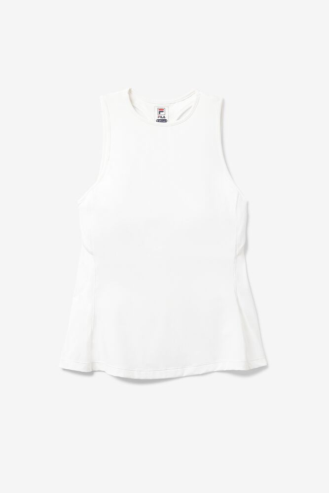 Fila White Line Racerback Tank Blancas | YTNR81296