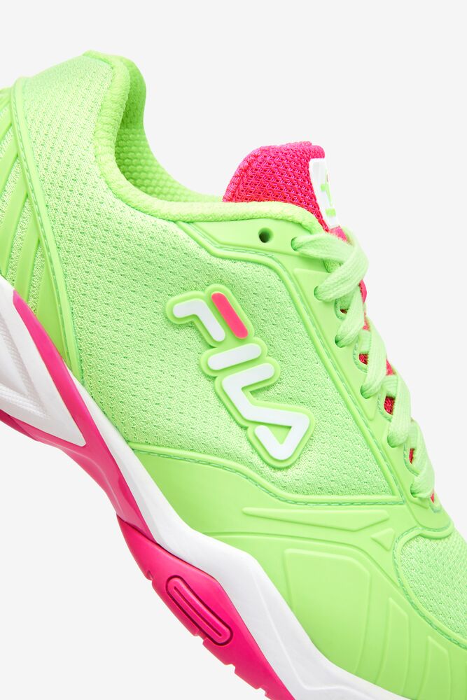 Fila Women’S Volley Zone Tennis Shoes Verde Blancas Rosas | RGCP89650