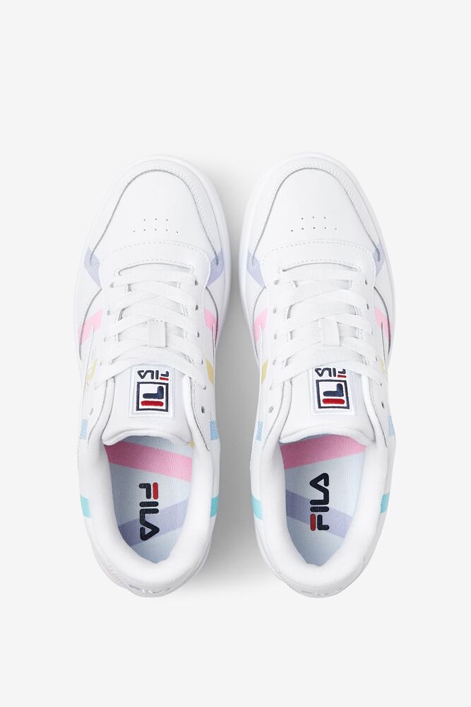 Fila Wx-100 Stripe Sneakers Blancas Azules | NVPH46958