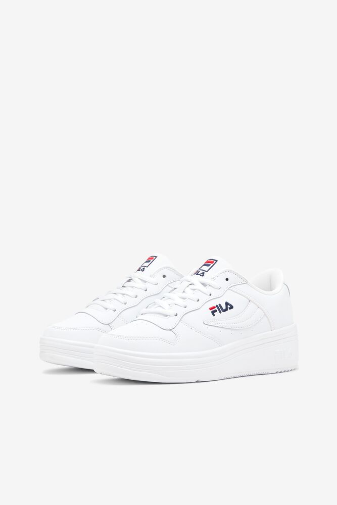 Fila Wx-100 Tennis Shoes Wht/Fnvy/Fred | KRIY21390