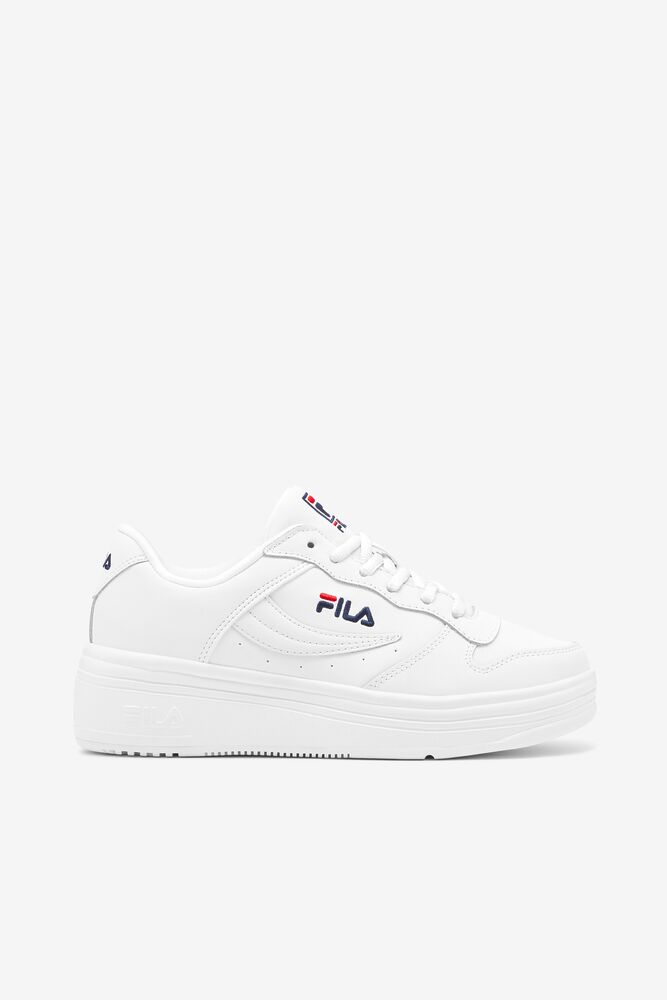 Fila Wx-100 Tennis Shoes Wht/Fnvy/Fred | KRIY21390