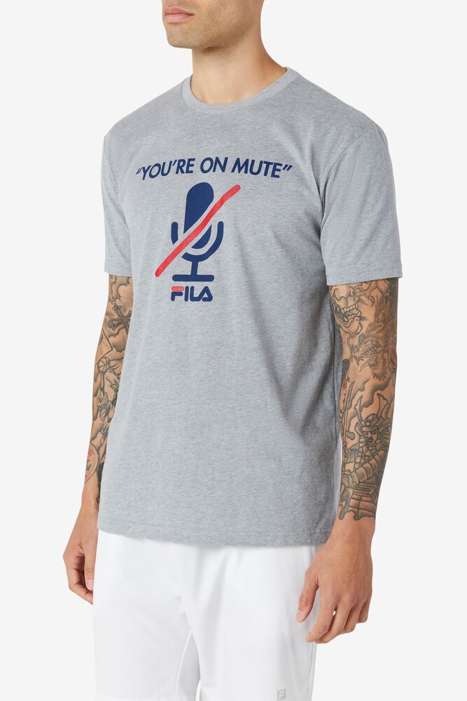 Fila You'Re On Mute Tee Gris | LFRN18403