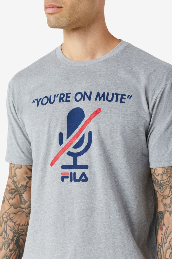 Fila You'Re On Mute Tee Gris | LFRN18403