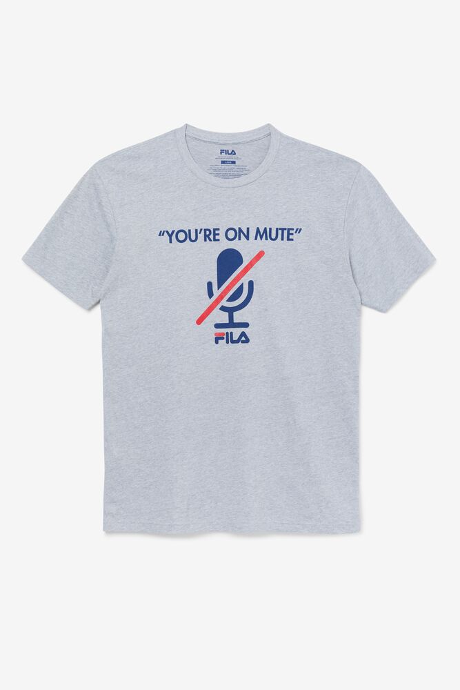 Fila You'Re On Mute Tee Gris | LFRN18403