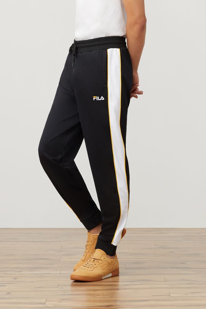 Fila Yuri Pant Blk/Wht/Gfus | BAJQ60153