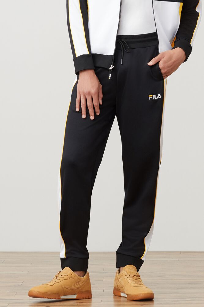 Fila Yuri Pant Blk/Wht/Gfus | BAJQ60153